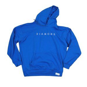 Diamond supply co hoodie / blue color /  skateboarding hoodie with front graphic